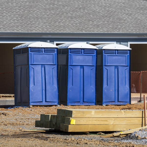 how can i report damages or issues with the portable restrooms during my rental period in Kersey CO